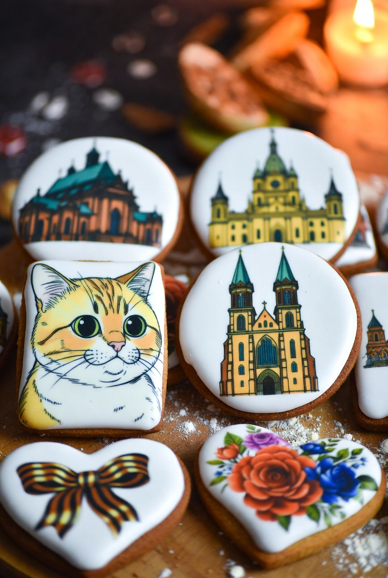 После печати на торте